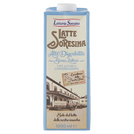 Latteria Soresina Latte Soresina Alta Digeribilità Senza Lattosio UHT a Lunga Conservazione 1000 ml
